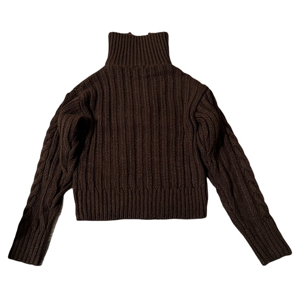 525 America Cable-Knit Sweater in Brown NWT - Picture 3 of 4